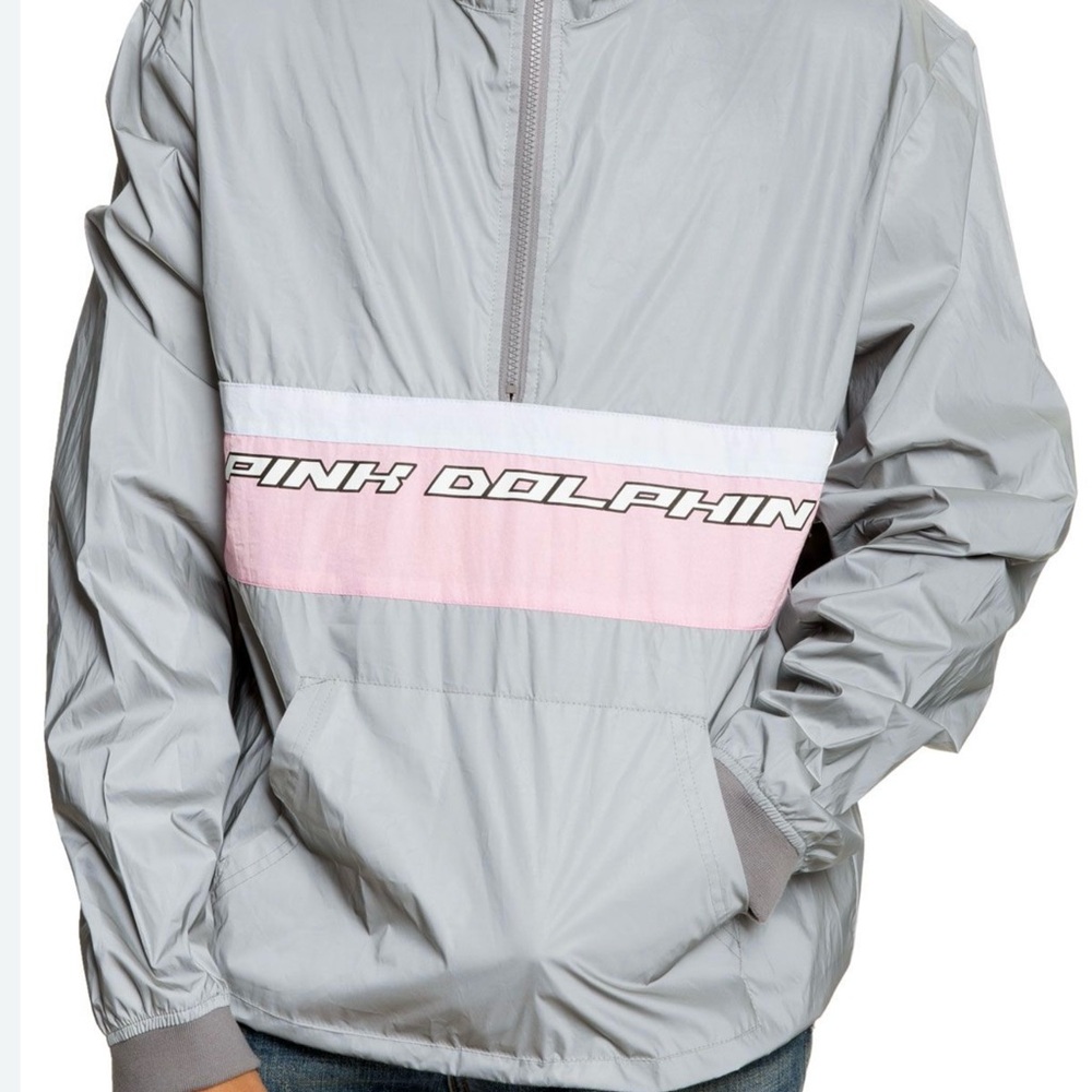 Pink Dolphin Light Gray and Soft Pink Jacket size medium